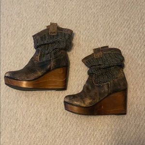 Bed Stu wedge booties